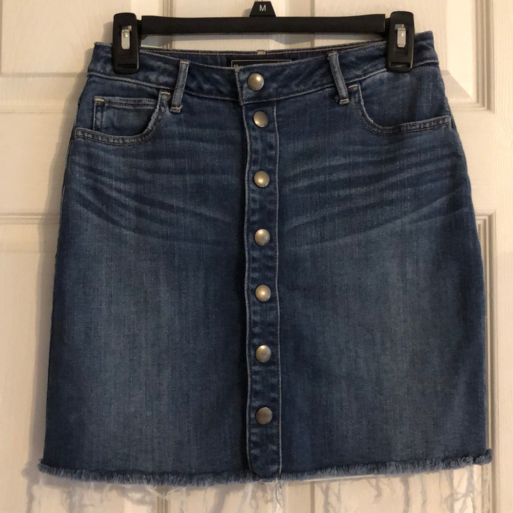 Abercrombie & Fitch Button Down Denim Skirt